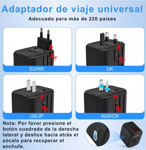 CARGADOR DE CELULAR UNIVERSAL - ADAPTADOR DE VIAJE