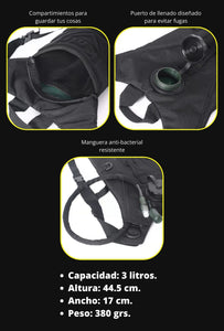 MOCHILA DE HIDRATACIÒN TÀCTICA Y SUPERVIVENCIA
